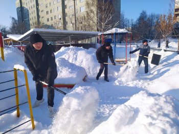 Благодарность родителям за помощь в уборке снега